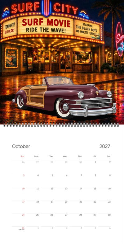 2027 Woodie Neon Calendar 100016-XX