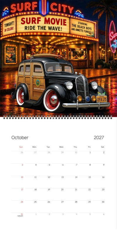 2027 Woodie Neon Calendar 19B175-CA