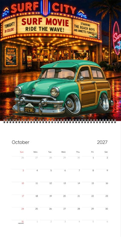 2027 Woodie Neon Calendar 1Y2941-CA