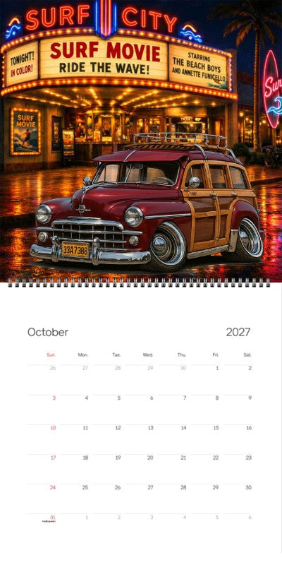 2027 Woodie Neon Calendar 33A7398-CA