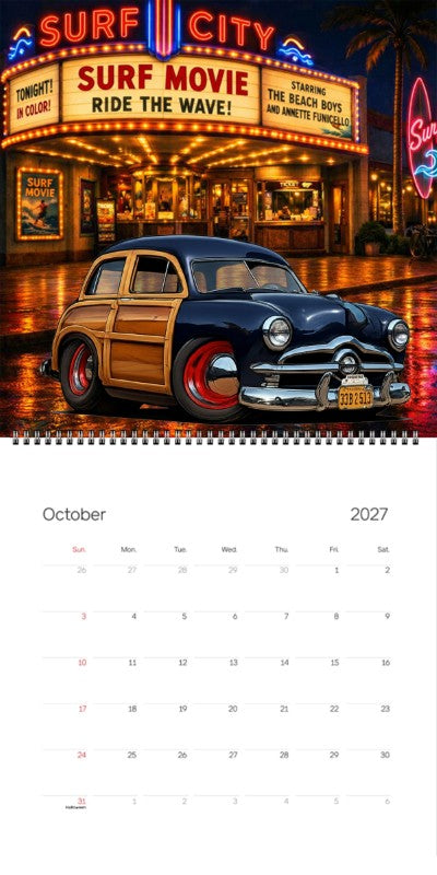 2027 Woodie Neon Calendar 33B2513-CA