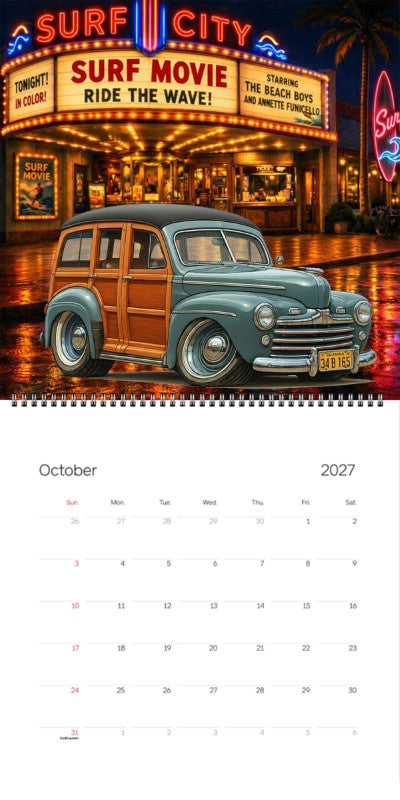 2027 Woodie Neon Calendar 34B165-CA