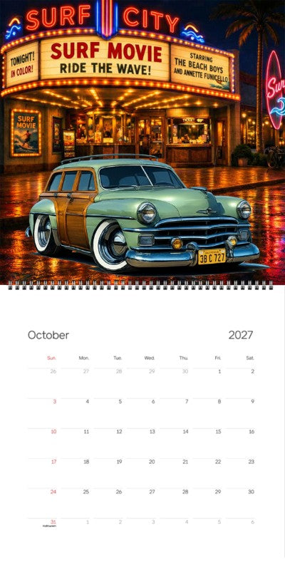 2027 Woodie Neon Calendar 38C727-CA