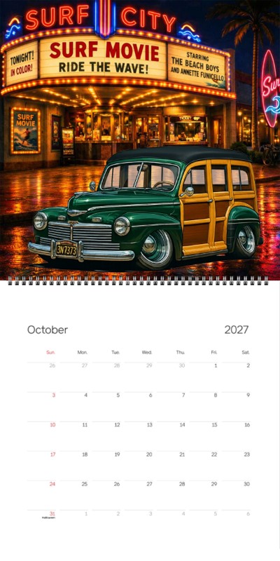 2027 Woodie Neon Calendar 3N7373-CA