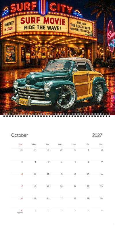 2027 Woodie Neon Calendar 3Y1050-CA