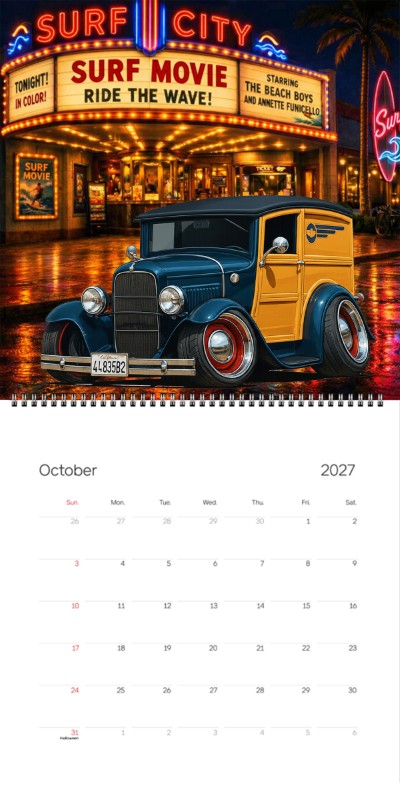 2027 Woodie Neon Calendar 44835B2-CA