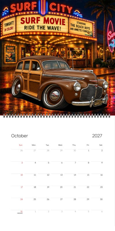 2027 Woodie Neon Calendar 46A117-CA