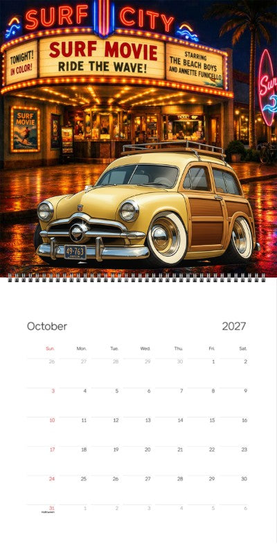 2027 Woodie Neon Calendar 49763-OR