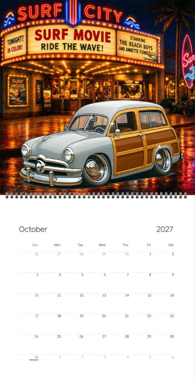 2027 Woodie Neon Calendar 5MML913-CA