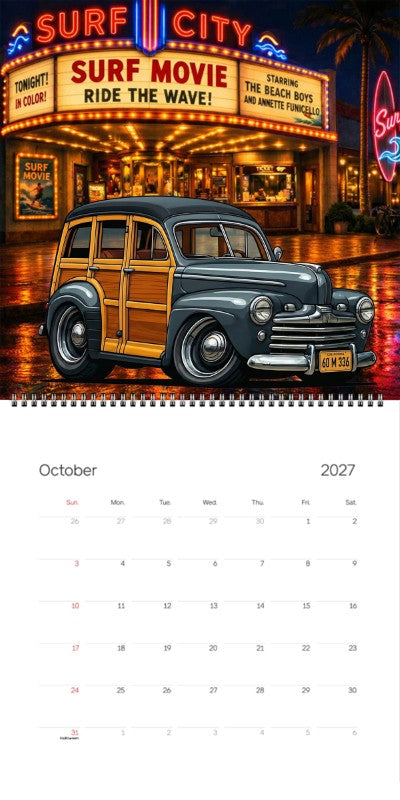 2027 Woodie Neon Calendar 60M336-CA