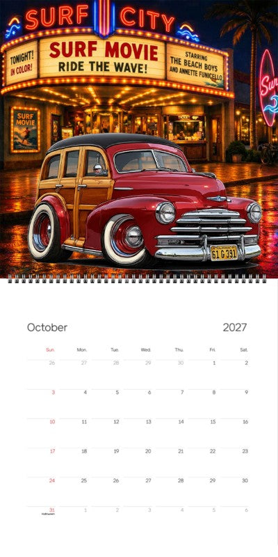2027 Woodie Neon Calendar 61G391-CA