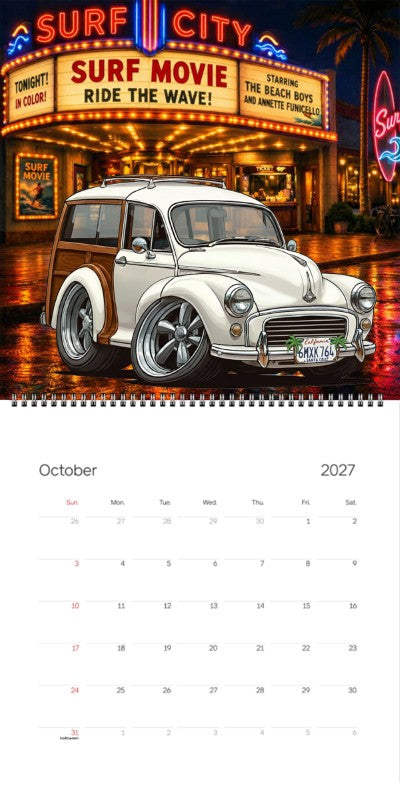 2027 Woodie Neon Calendar 6MXK764-CA