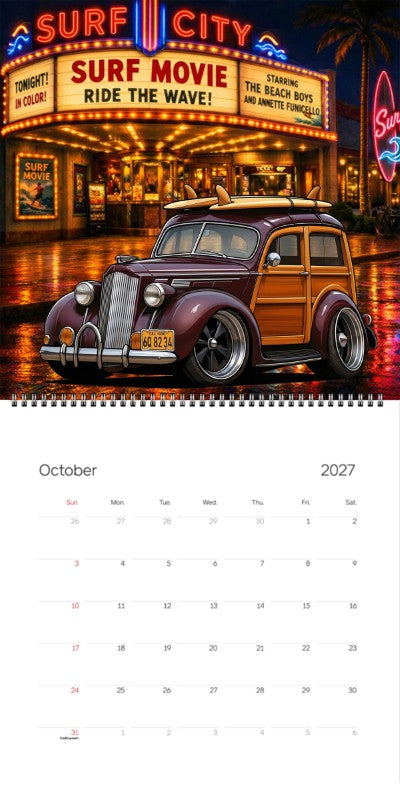 2027 Woodie Neon Calendar 6Q8234-CA