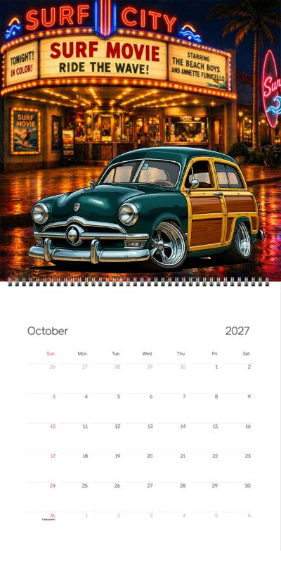 2027 Woodie Neon Calendar 78F241-CA