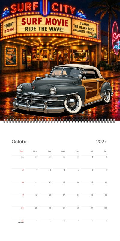 2027 Woodie Neon Calendar 80A4323-CA
