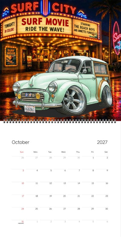 2027 Woodie Neon Calendar 8GQZ041-CA