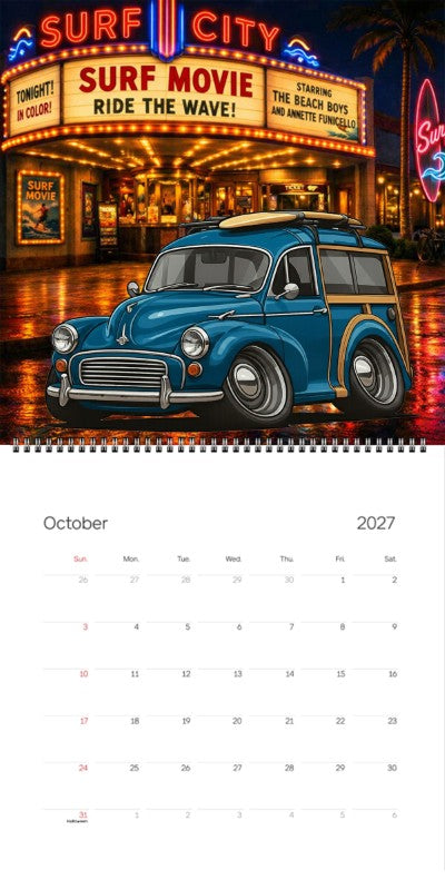 2027 Woodie Neon Calendar 8UCV806-CA