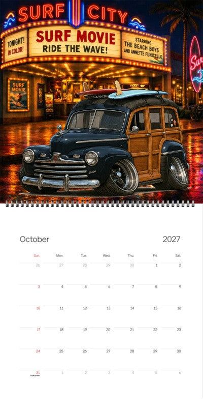 2027 Woodie Neon Calendar 90G463-CA