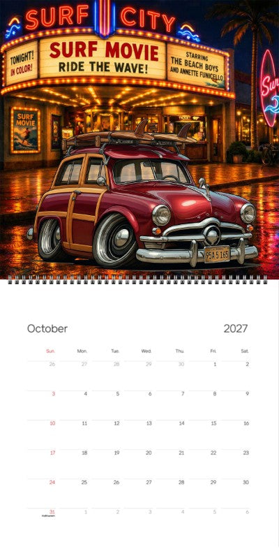 2027 Woodie Neon Calendar 95A5165-CA