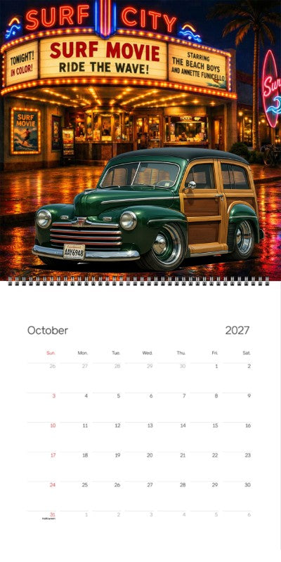 2027 Woodie Neon Calendar AAY6948-WA