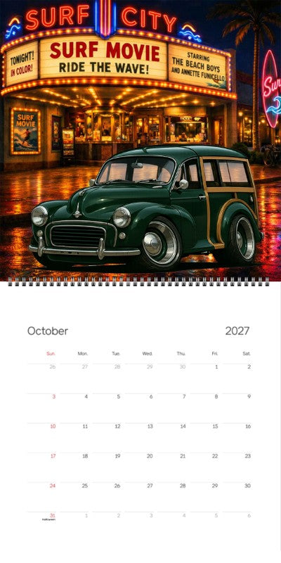 2027 Woodie Neon Calendar AMS01-CA