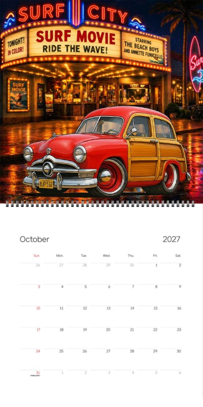 2027 Woodie Neon Calendar BJP532-CA