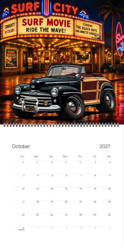 2027 Woodie Neon Calendar BPP575-CA