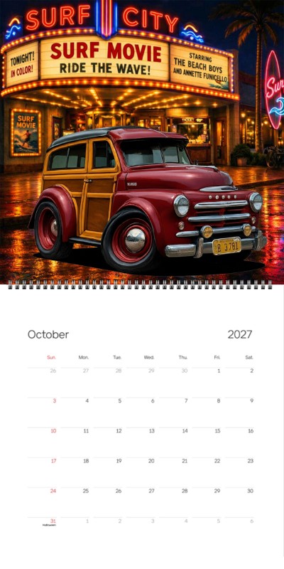 2027 Woodie Neon Calendar DG3781-CA