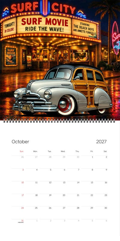 2027 Woodie Neon Calendar HRD364-CA