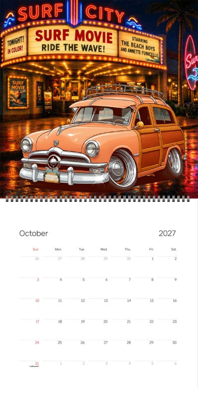 2027 Woodie Neon Calendar HV1950-CA