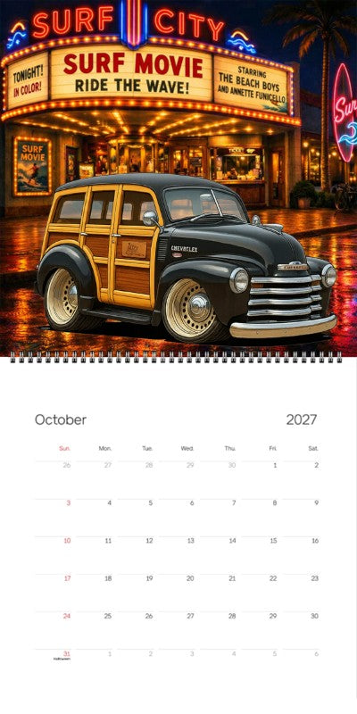 2027 Woodie Neon Calendar HV297T-CA