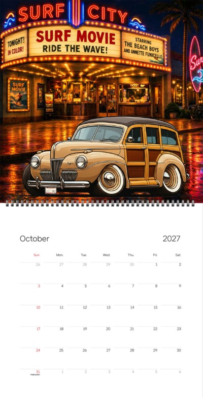 2027 Woodie Neon Calendar HV3062-CA