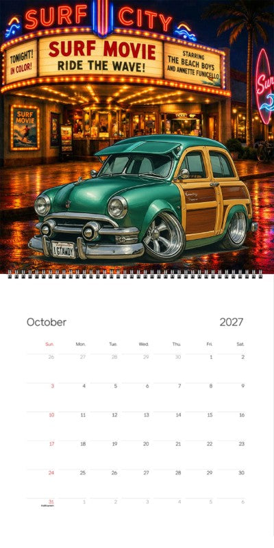 2027 Woodie Neon Calendar IGTAWDY-CA