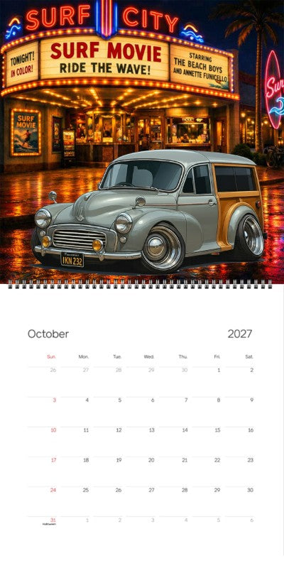 2027 Woodie Neon Calendar IKN232-CA