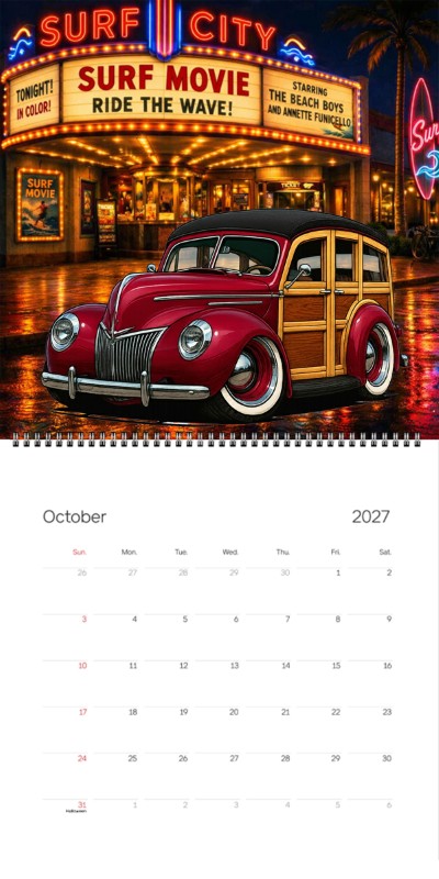 2027 Woodie Neon Calendar JIMZ39-CA
