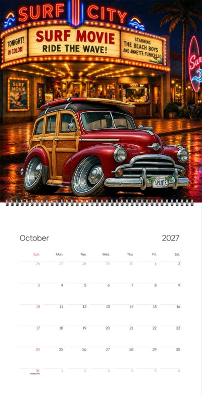 2027 Woodie Neon Calendar SPLNTR-CA