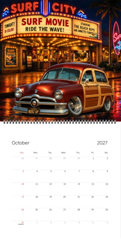 2027 Woodie Neon Calendar WUDZUP-CA