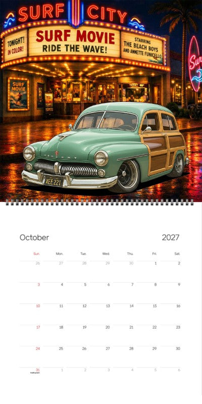 2027 Woodie Neon Calendar XEE221-CA