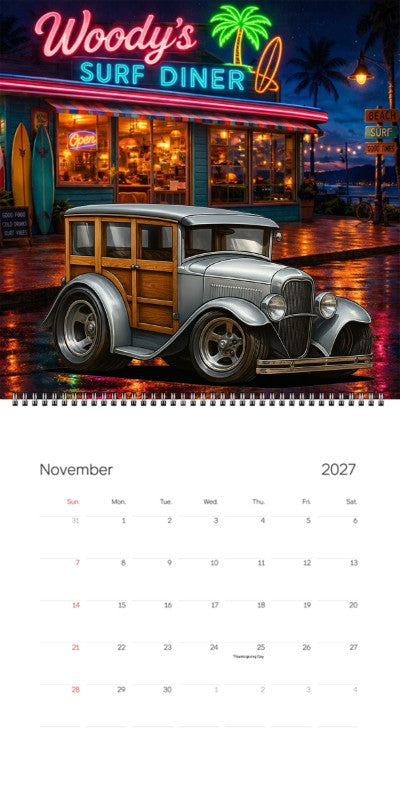 2027 Woodie Neon Calendar 100004-XX