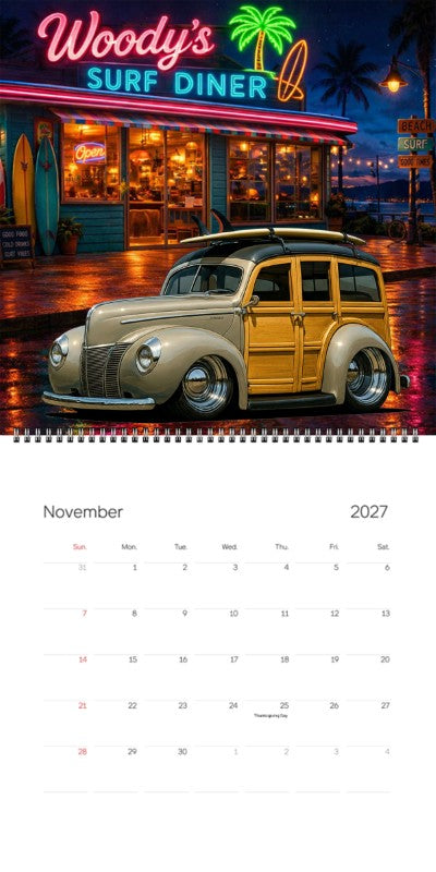 2027 Woodie Neon Calendar 100005-XX