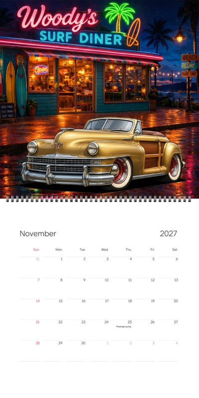 2027 Woodie Neon Calendar 100006-XX