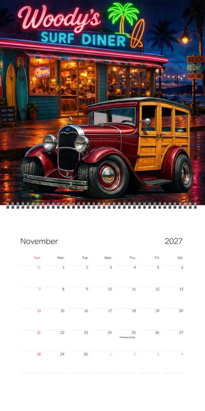 2027 Woodie Neon Calendar 100010-XX