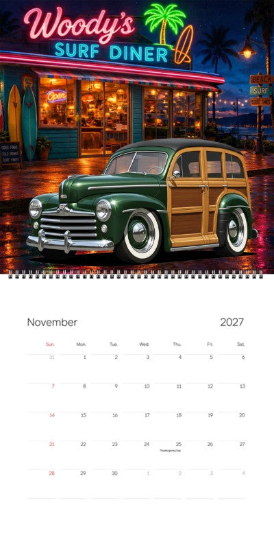 2027 Woodie Neon Calendar 100015-XX