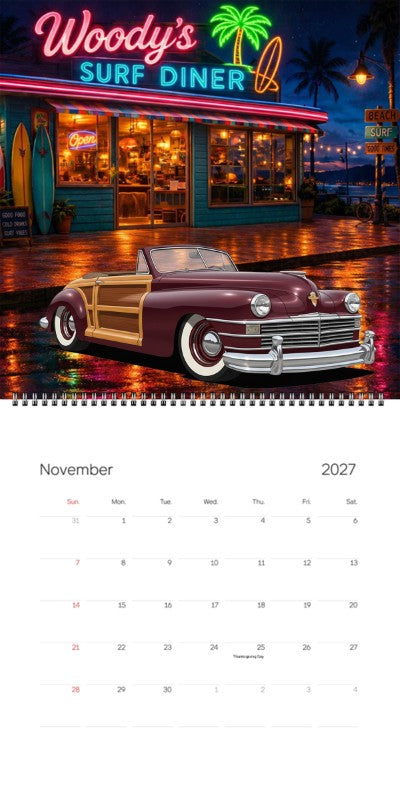 2027 Woodie Neon Calendar 100016-XX