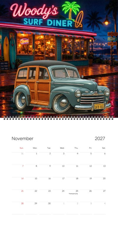 2027 Woodie Neon Calendar 34B165-CA