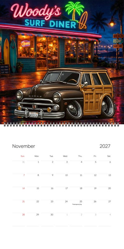2027 Woodie Neon Calendar 6FEC454-CA