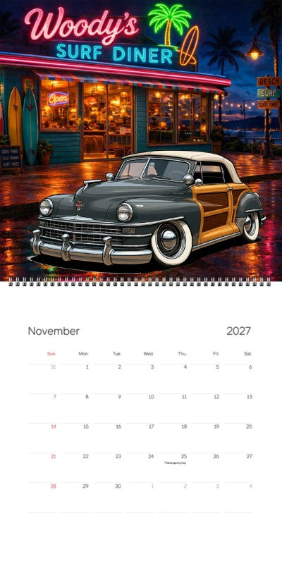 2027 Woodie Neon Calendar 80A4323-CA