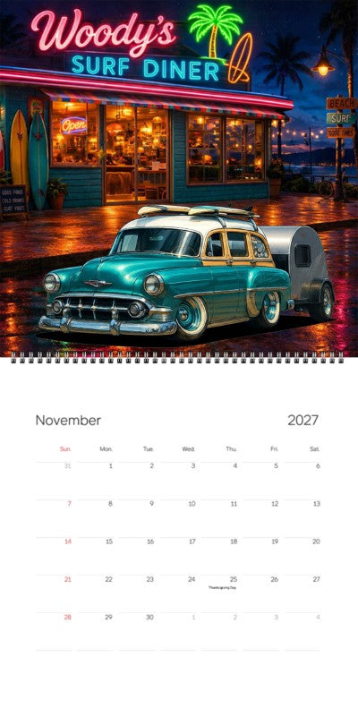2027 Woodie Neon Calendar B31876-CO