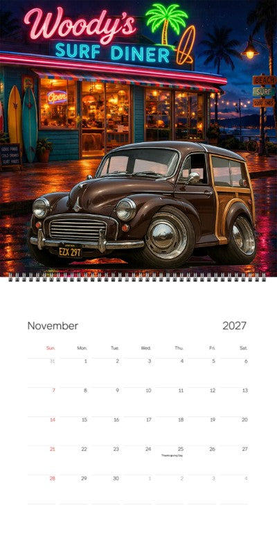 2027 Woodie Neon Calendar EZX297-CA