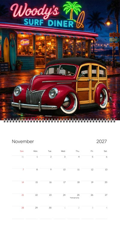 2027 Woodie Neon Calendar JIMZ39-CA